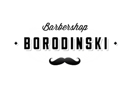 Логотип-ссылка барбершопа «Бородинский»